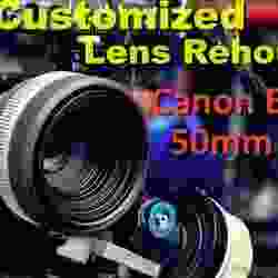 Canon EF 50mmf1.8 II, Customized - Cinematic lens Rehousing