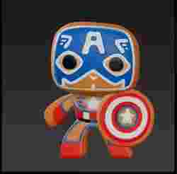 Captain america galleta de jengibre funko pop