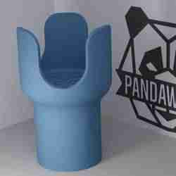 Car Cupholder Extension V2 for 26oz YETI, Stanley, Frank Green – Fits 70mm Car Cupholders | 3D Printable STL by PandaWorks
