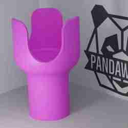 Car Cupholder Extension V2 for 46oz YETI, Stanley, Frank Green – Fits 70mm Car Cupholders | 3D Printable STL by PandaWorks