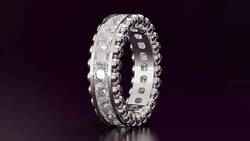 Channel Set Cushion Square cut eternity ring bead 308CT EU54