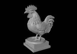 chicken statue