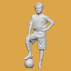 CHILD FOOTBALL FOR DIORAMA