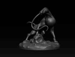 Chimera Creature 3D Model Monster STL Tabletop bloodsapper