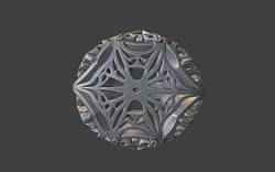 chunky filigree geometric ring