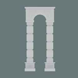 Classic Pillar Columns 3D