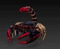Crab Scorpion Robotic Creature Sci-Fi Fantasy Model