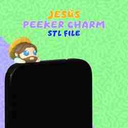 cute jesus peeker charm cute (hippers) for smarthphone and kindle