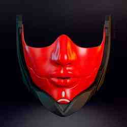 Cyberpunk Half-Face Mask
