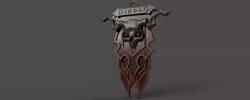 Diablo banner crest 3d printing stl