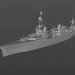 Digital model of the USS Northampton