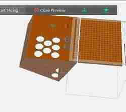 DIY 12 Button with access hole sloped