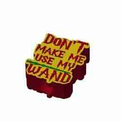 Don't Make Me Use My Wand Straw Topper 2 sizes 3MF File included