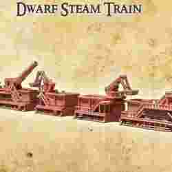 Dwarf Steam Train 28 mm Tabletop Terrain