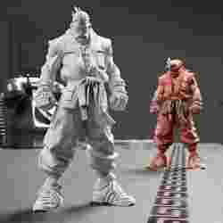 Epic Martial Artist Fighter 3D Printable Model 280mm