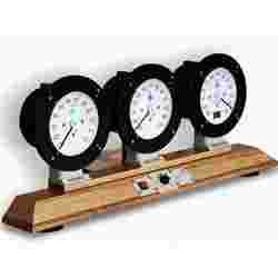 ESP32 Power Station Clock using three voltmeter style gauges