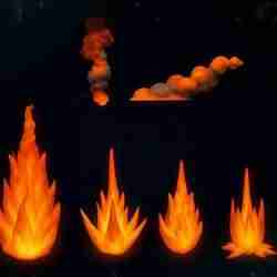 explosion fire and smoke effects pack perfect for military