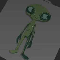 Flexi Alien - Keychain