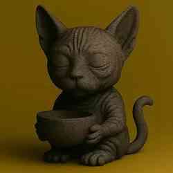 Flower Bowl Planter Sphynx