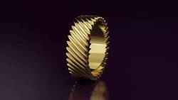 free form bead band Ring