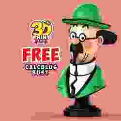 FREE Professor Calculus 3D Bust