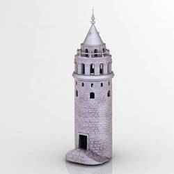 Galata Tower - 3 Part - Galata Kulesi 3D Model STL