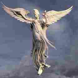 Grand Angel wall sculpture wing wide