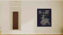 Halftone wall sticker Shhhhhhhhh