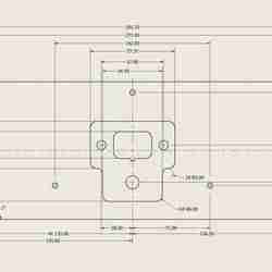 Haltech UC-10 Mounting and Sizing Template