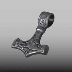 Hammer Pendant STL Arcane Talisman