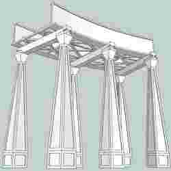 HO Scale Bridge Supports