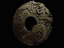 Japanese Dragon Medal - 3D Print Model