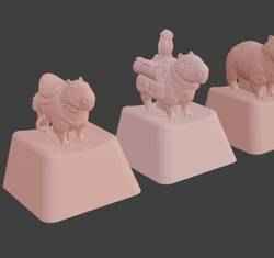 Keycap 3D mechanical keyboard 80%-Capibara team