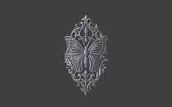 large gothic butterfly ring