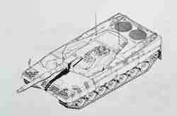 Leopard 2 Flachturm Projekt Leopard 3 from 1979