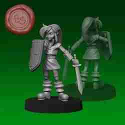 Link - Legend of Zelda - 32mm Miniature