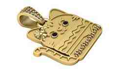 Lucky Cat Amulet Pendant 3D Printable Model