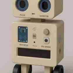 Medical Assistant Bot – Pulse & ECG Sensor Robot Model