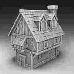Medieval Castle Diorama - Two story soldiers quarters