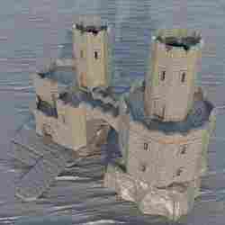 Medieval Island Prison 28 MM Tabletop Terrain