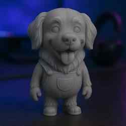 Minion Golden Retriever STL