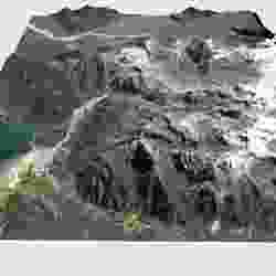 Mountain landscape Volcano Chaiten Chile