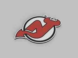 New Jersey Devils Logo Keychain NHL