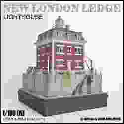 NEW LONDON LEDGE LIGHT - N (1/160) SCALE MODEL LANDMARK