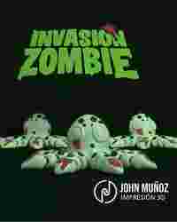 Octopus Zombie -Figure decorative and keychain