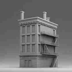 Old Chicago Architecture - Office Building