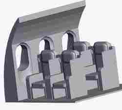 Premium Economy Class Airplane Seat