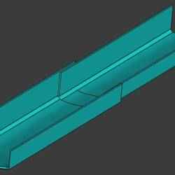 Rain gutter for Chevy Colorado or GMC Canyon fuel tank - directs water and debris away from fuel pump cavity