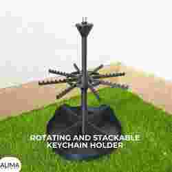 Rotating and Stackable Keychain Holder