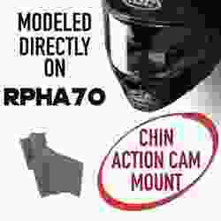 RPHA70 (hjc) chin mount HQ for GoPro standard buckle
